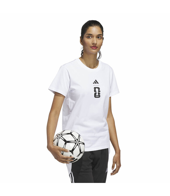 Adidas World Cup 2026 Match Ball Graphic Tee Women (White)