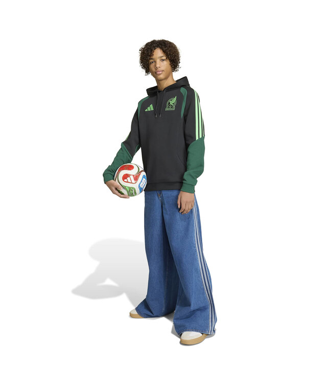 Adidas Mexico 2026 Tiro Sweat Hoodie Youth (Black/Green)