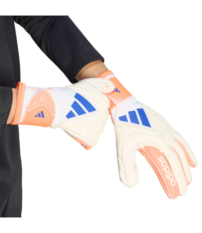Adidas Copa League Goalkeeper Gloves (White/Coral)
