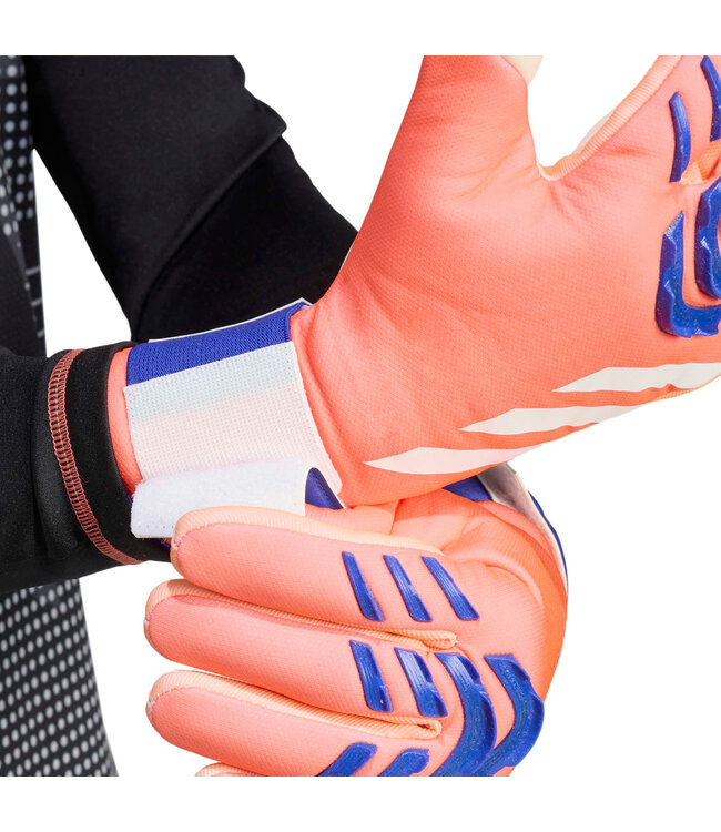 Adidas Predator League Goalkeeper Gloves (Coral/Blue)