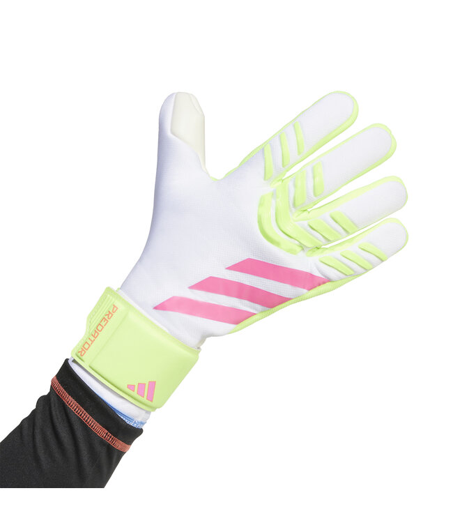 Adidas Predator League Goalkeeper Gloves (White/Lime/Pink)