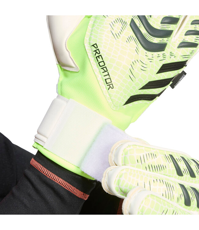 Adidas Predator Match Fingersave Goalkeeper Gloves (Lime/Black)