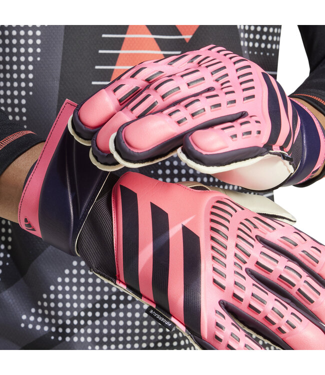 Adidas Predator Match Fingersave Goalkeeper Gloves (Pink/Black)