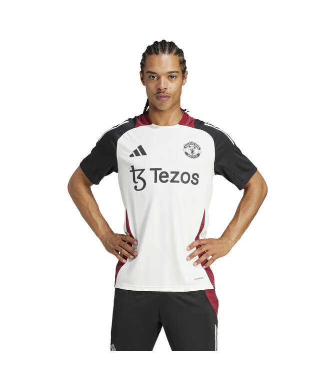 Adidas Manchester United 24/25 Tiro Training Jersey (White/Black)