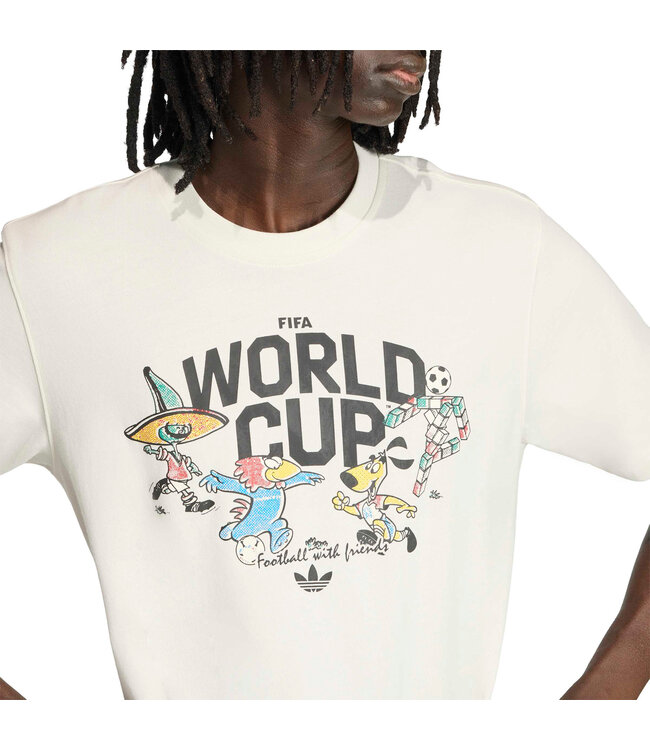 Adidas World Cup 2026 Mascot Graphic Tee (White)