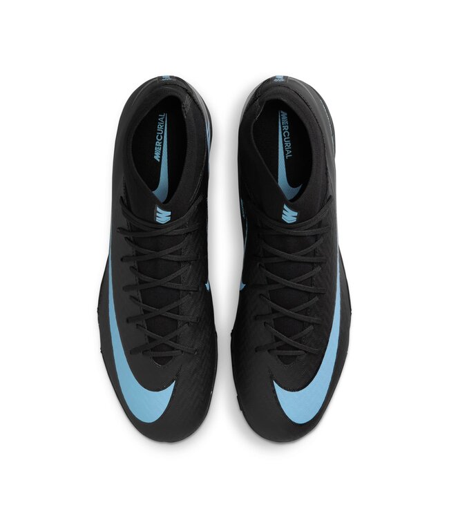 Nike Zoom Mercurial Superfly 10 Academy Turf (Black/Light Blue)