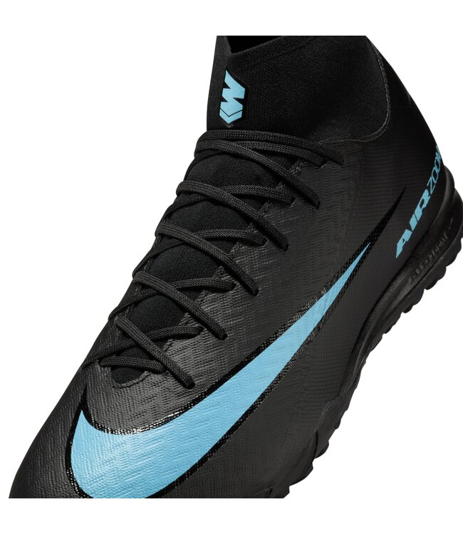 Nike Zoom Mercurial Superfly 10 Academy Turf (Black/Light Blue)