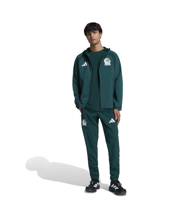 Adidas Mexico 2026 Tiro Travel Fill Zip Windbreaker (Green)