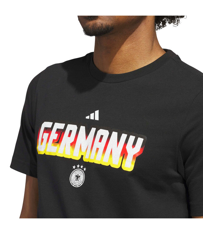 Adidas World Cup 2026 Germany Home Graphic Tee (Black)