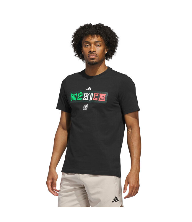 Adidas World Cup 2026 Mexico Home Graphic Tee (Black)
