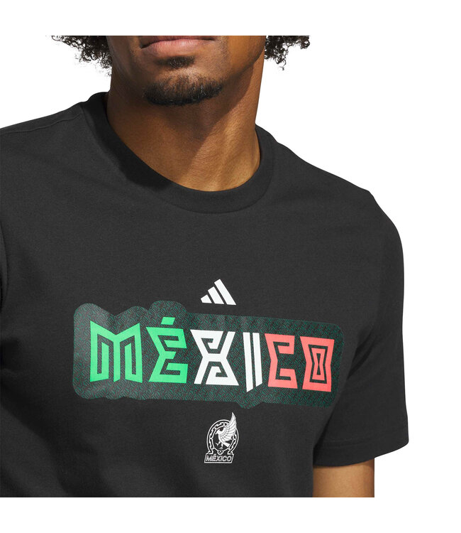 Adidas World Cup 2026 Mexico Home Graphic Tee (Black)