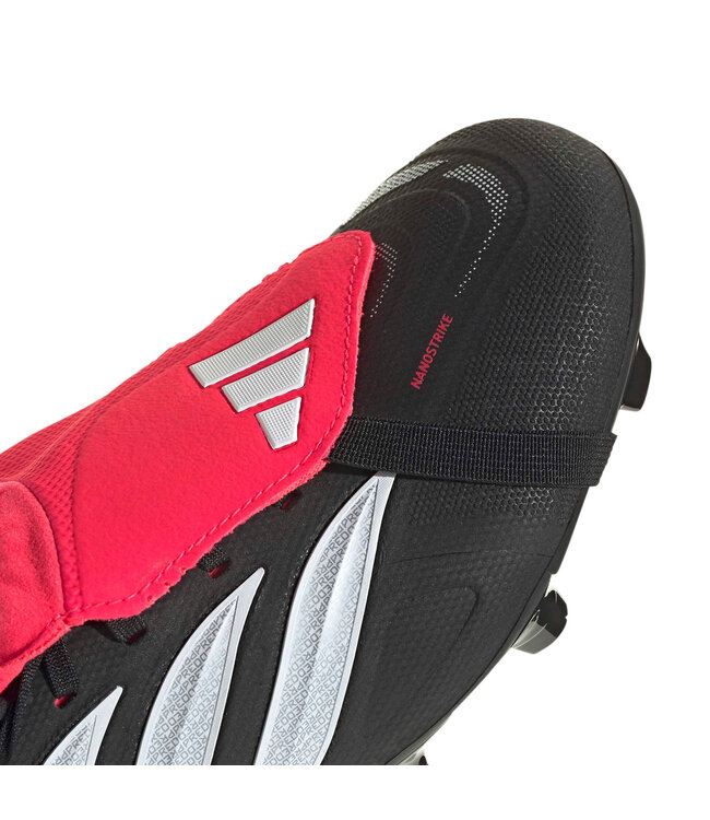Adidas Predator League Fold-Over Tongue FG (Black/White/Red)