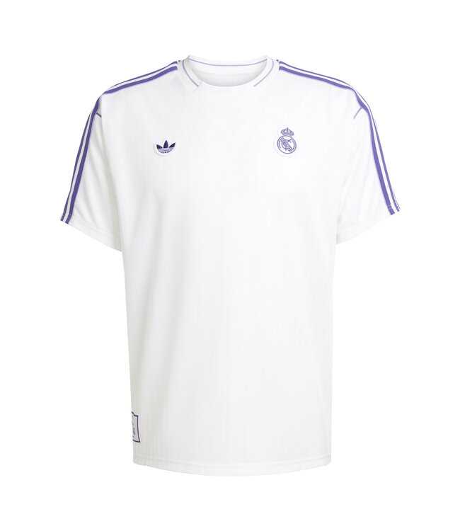 Adidas Real Madrid 24/25 Terrace Icons Jersey (White/Purple)