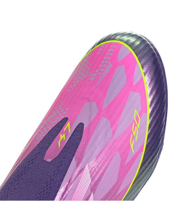 Adidas F50 League Laceless FG Jr 'Lamine Yamal' (Pink/Purple)