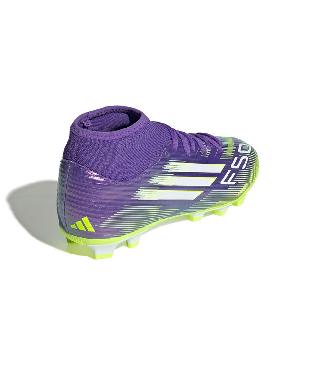 Adidas F50 Club Mid FG/MG Jr (Purple/Volt)
