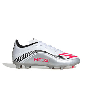 Adidas F50 LEAGUE MESSI FG JR (WHITE/RED)