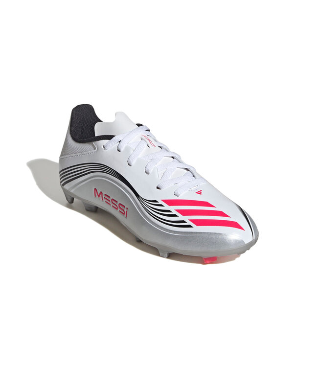 Adidas F50 League Messi FG Jr (White/Red)