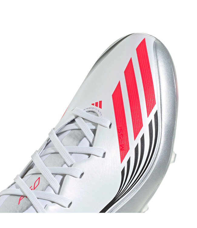 Adidas F50 League Messi FG (White/Red)