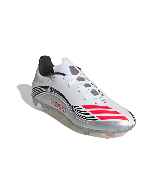 Adidas F50 League Messi FG (White/Red)