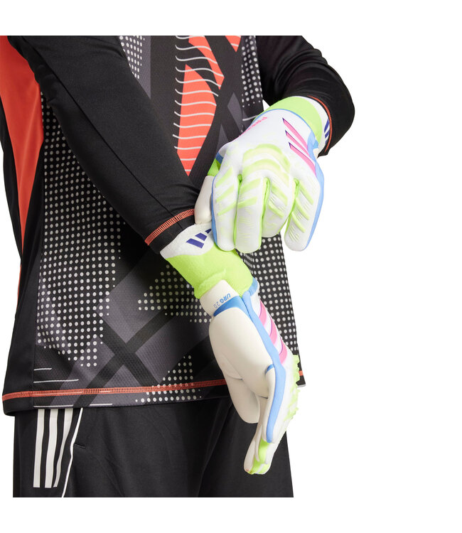 Adidas Predator Pro Goalkeeper Gloves (White/Lime/Pink)