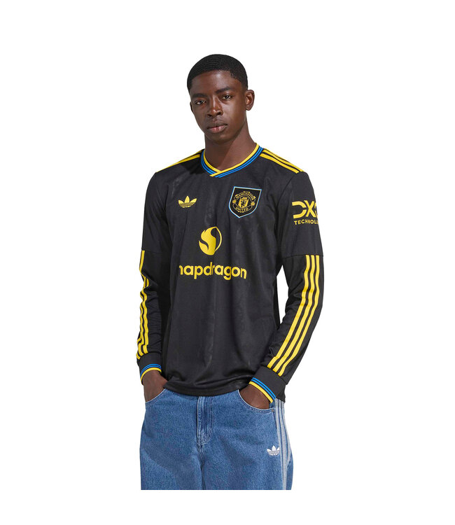 Adidas Manchester United 25/26 Long Sleeve Third Jersey (Black)