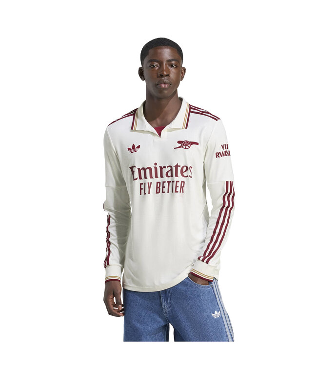 Adidas Arsenal 25/26 Long Sleeve Third Jersey (White/Red)