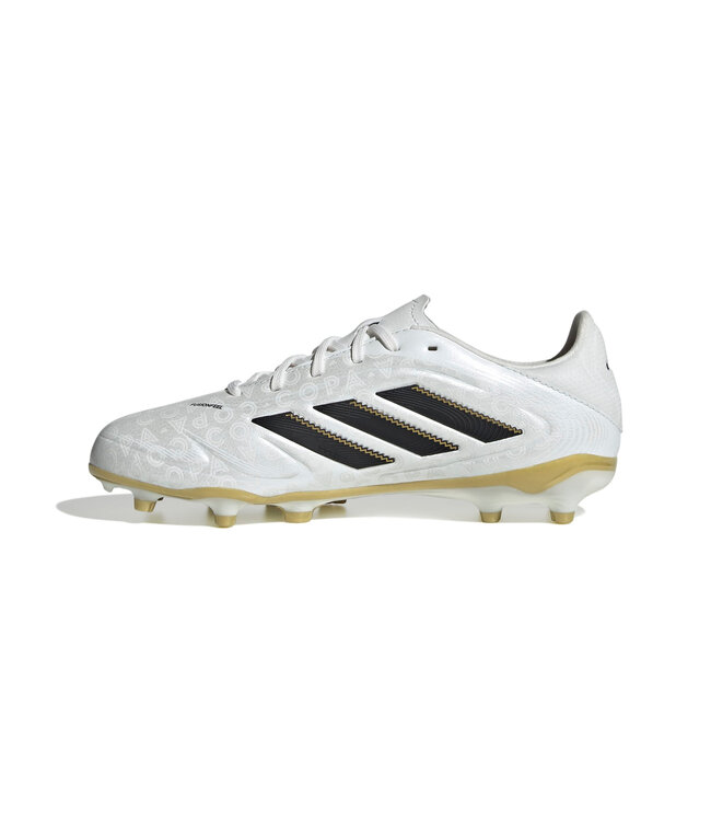 Adidas Copa Pure III League FG Jr (White/Black/Gold)