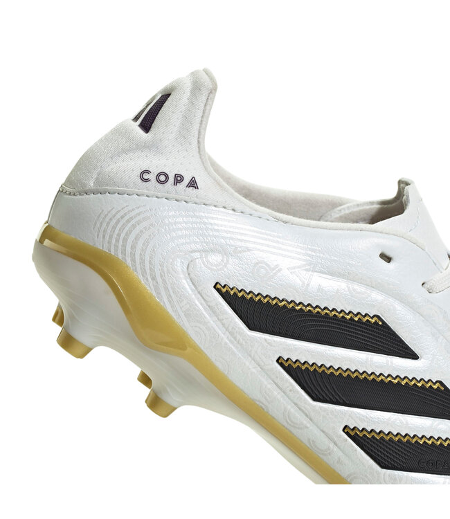 Adidas Copa Pure III League FG Jr (White/Black/Gold)