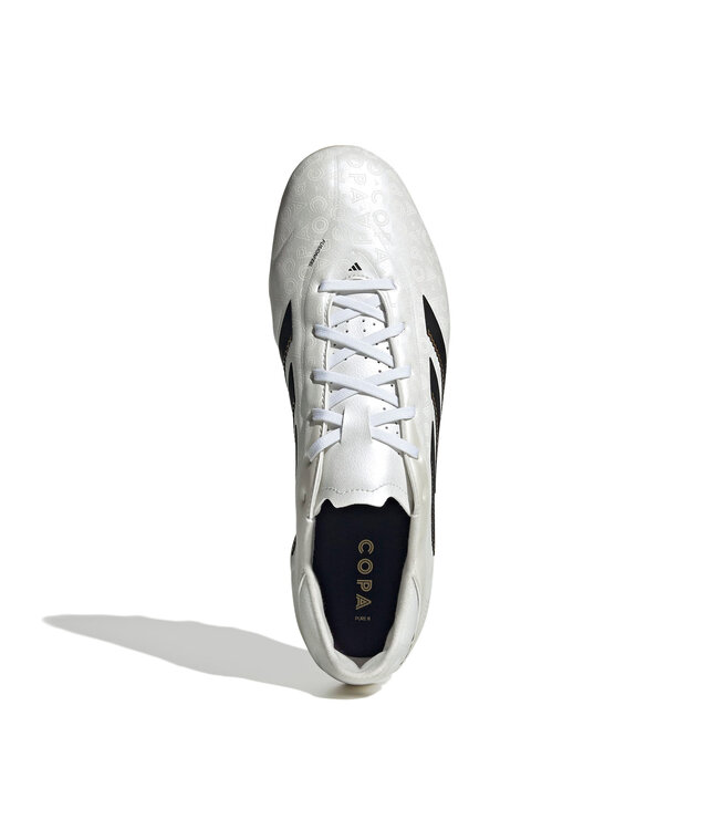 Adidas Copa Pure III League FG (White/Black/Gold)