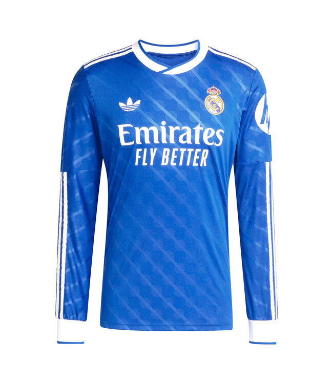Adidas Real Madrid 25/26 Long Sleeve Third Jersey (Blue)