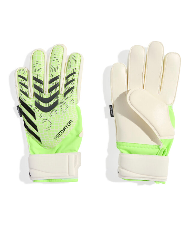 Adidas Predator Match Fingersave Goalkeeper Gloves Jr (Lime/Black)