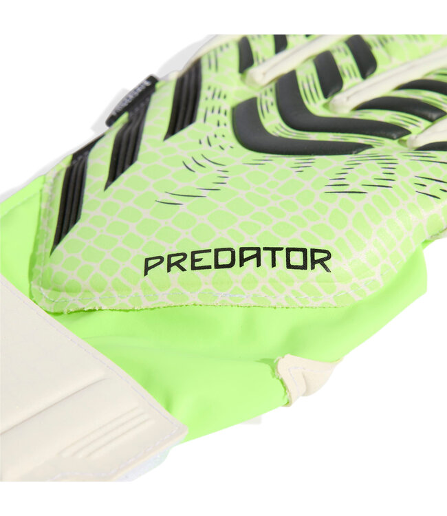 Adidas Predator Match Fingersave Goalkeeper Gloves Jr (Lime/Black)