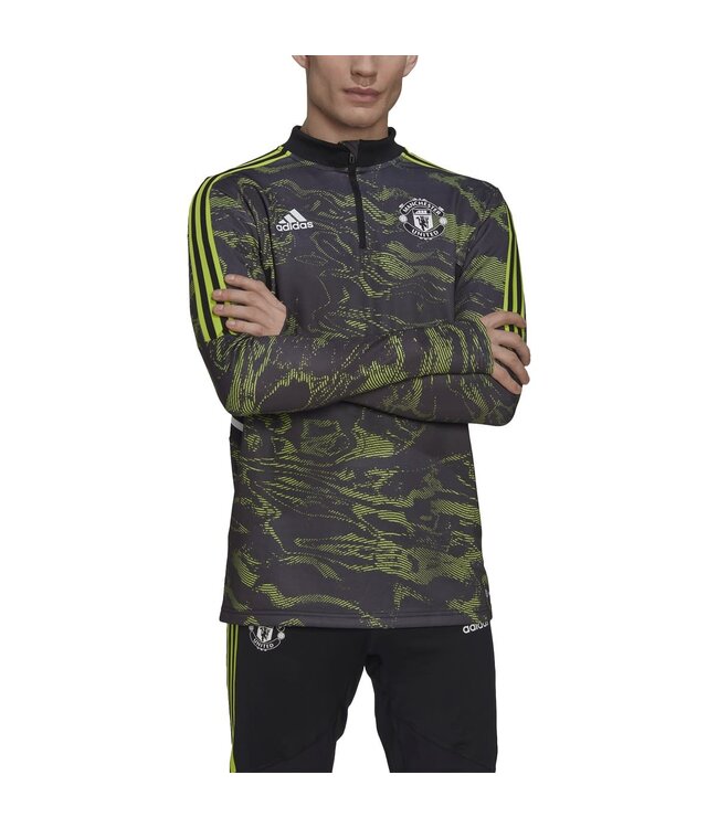 Adidas Manchester United 22/23 Condivo 22 Training Top (Black/Lime)