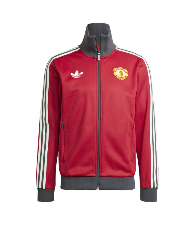 Adidas Manchester United 24/25 Originals Beckenbauer Track Top (Red/Gray)