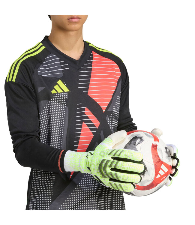 Adidas Predator Pro Fingersave Goalkeeper Gloves (Lime/Black)