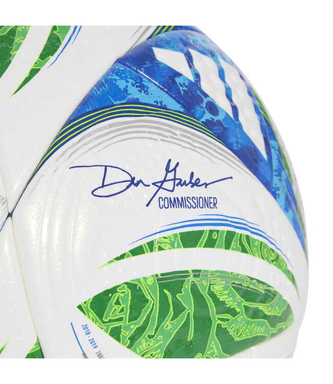Adidas MLS 2025 Pro Official Match Ball (White/Green/Blue)