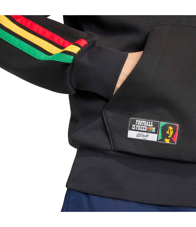 Adidas Jamaica X Bob Marley 2026 DNA Fleece Hoodie (Black)