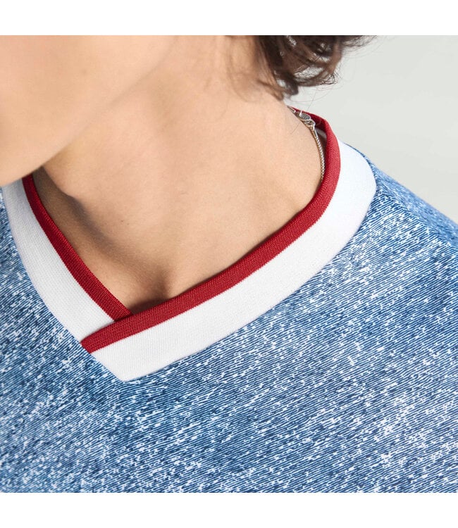 Adidas Denim Graphic Jersey (Blue/White)