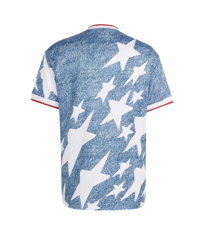 Adidas Denim Graphic Jersey (Blue/White)