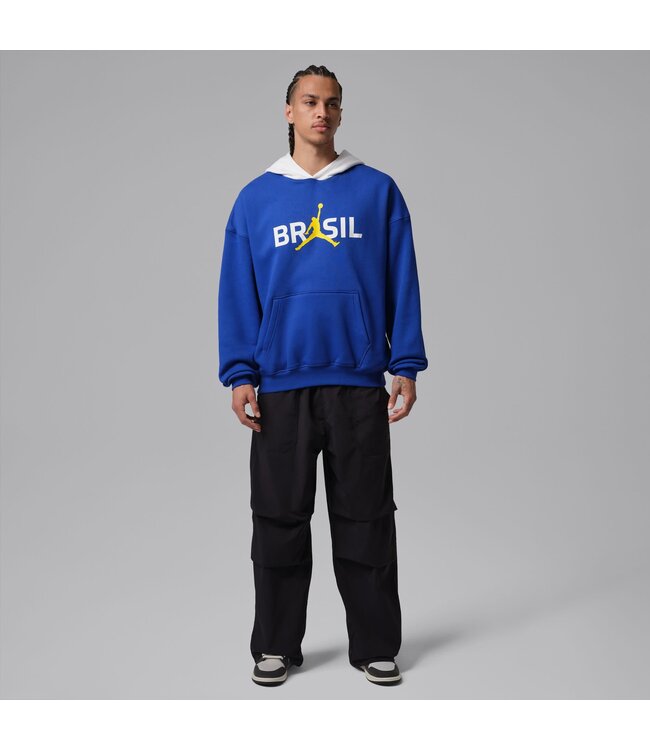 Nike Brazil Jordan Brooklyn Fleece Hoodie (Blue/White)