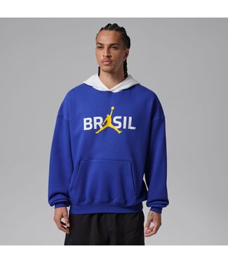 Nike BRAZIL JORDAN BROOKLYN FLEECE HOODIE (BLUE/WHITE)