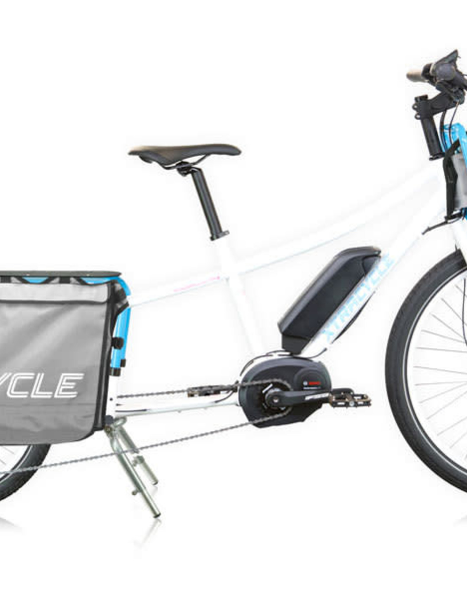 Xtracycle - USED Edgerunner Classic 10e Bosch Performance 400Wh, XO White, S/M, w/Porter Rack