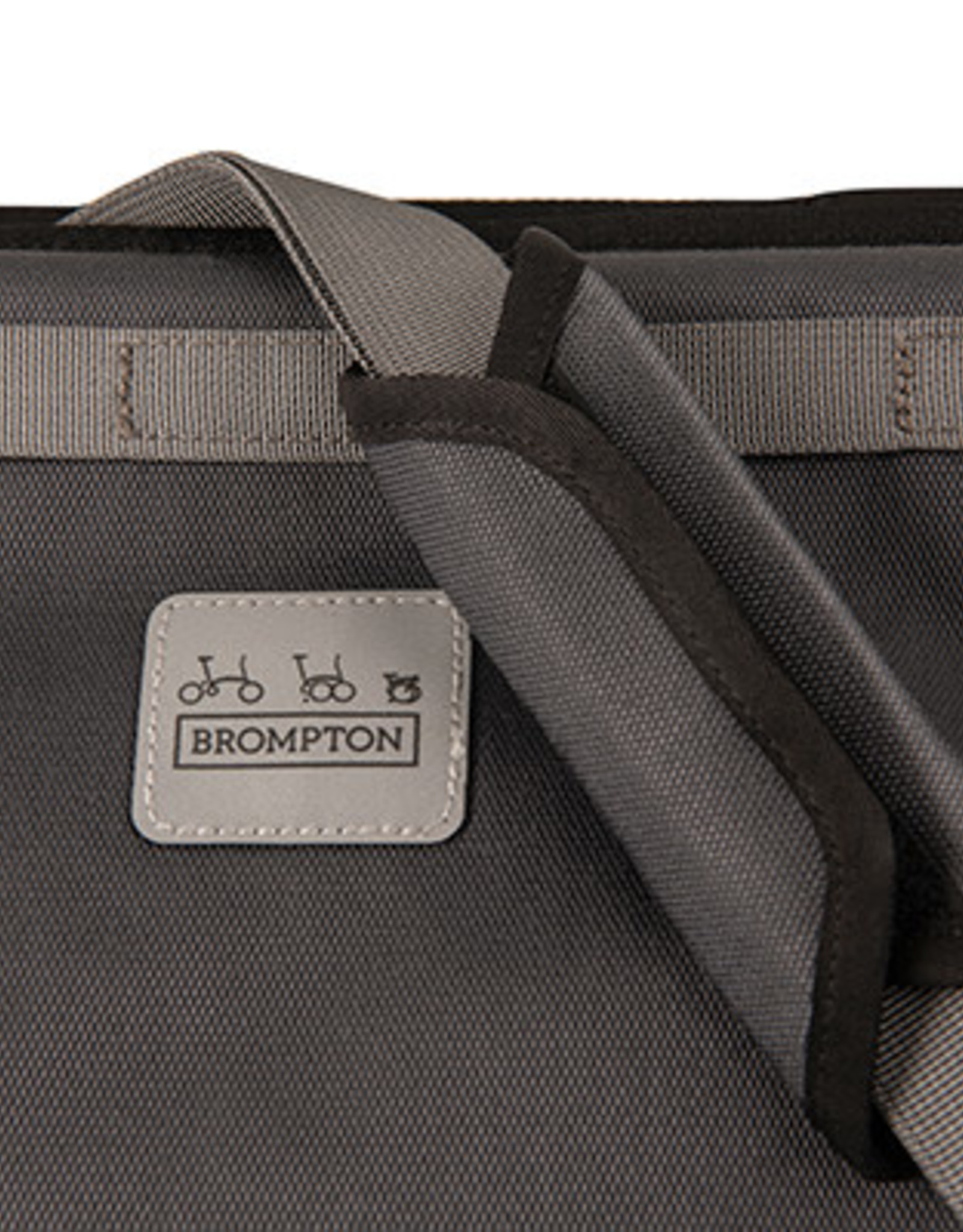 Brompton Brompton - Luggage - Borough Basket Bag Lrg, Dark Grey with frame