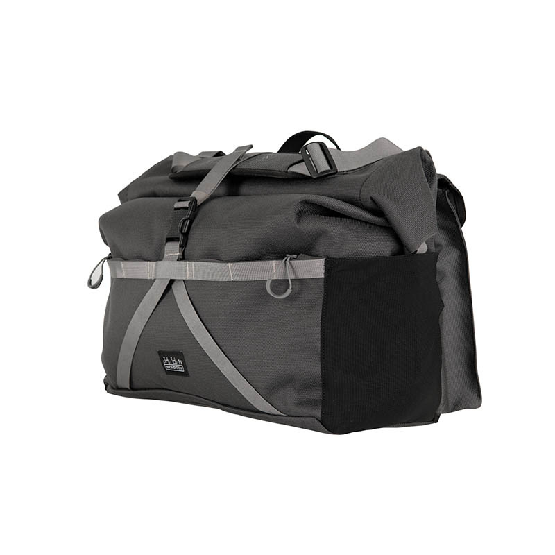 Brompton - Luggage - Borough Roll Top L Dark Grey with frame - The