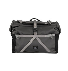 Brompton Brompton - Luggage - Borough Roll Top Lrg, Dark Grey + Frame