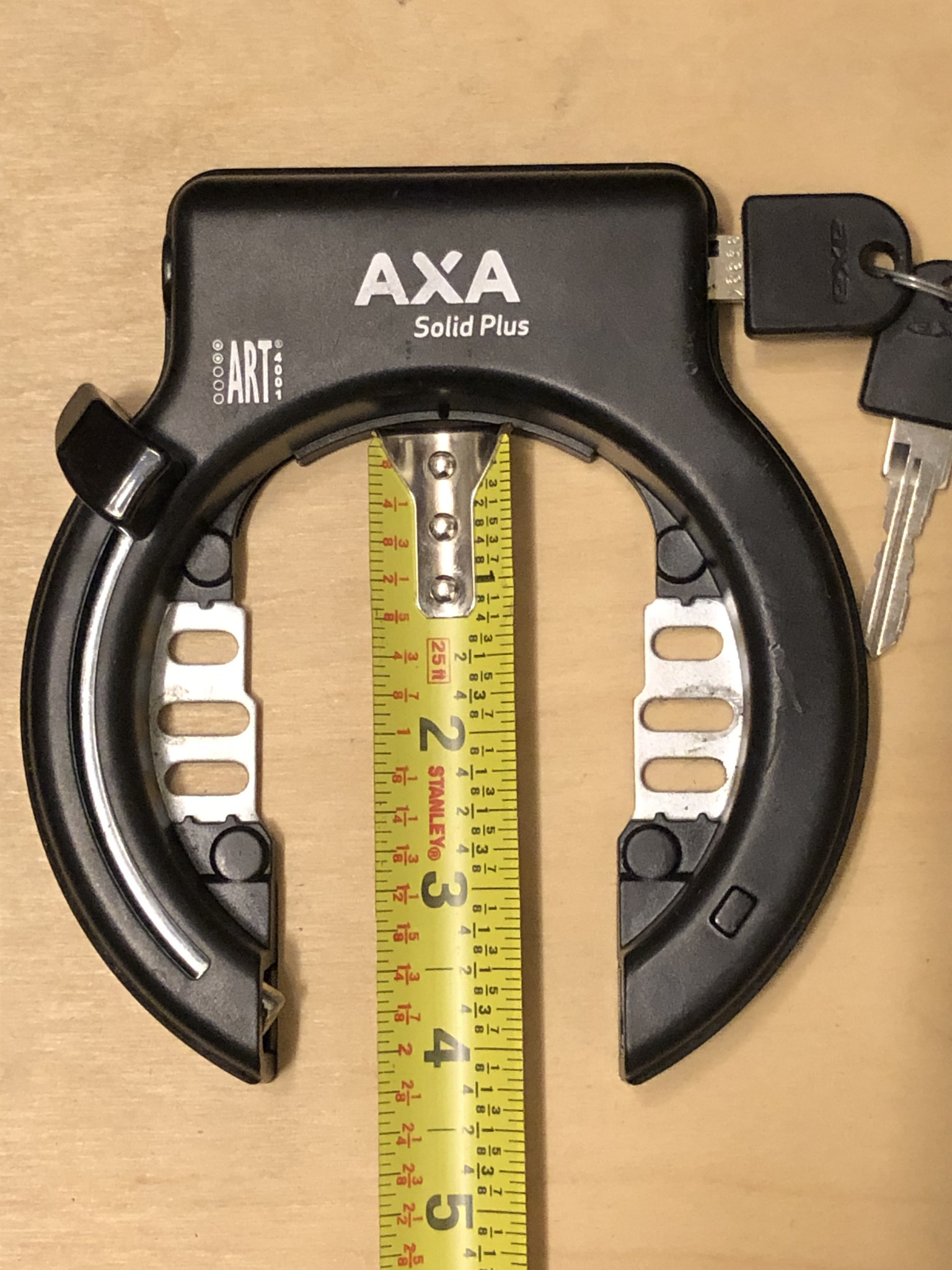 heelal Van toepassing Accumulatie AXA Solid Plus Frame Lock - Black - The Bike Center