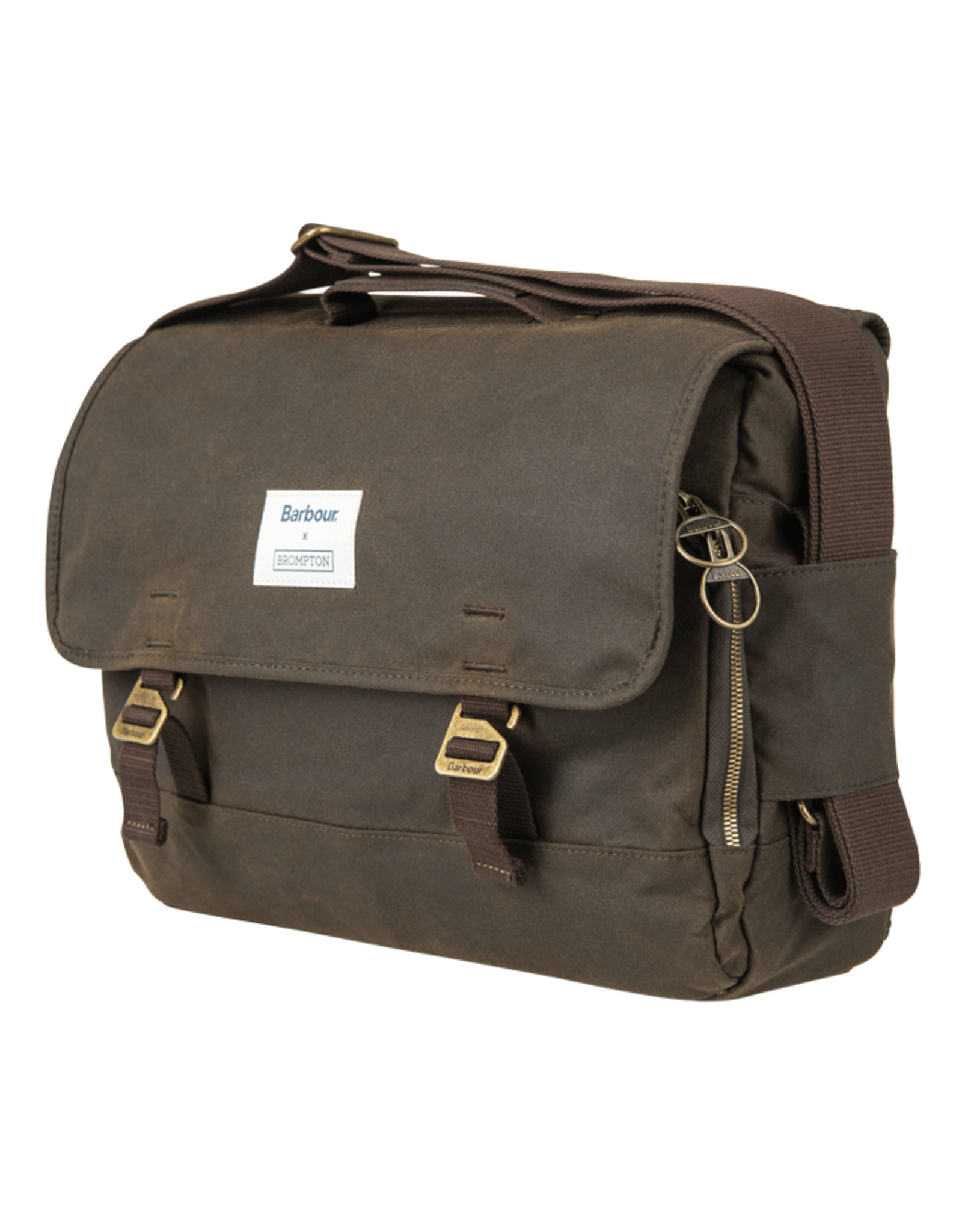 Brompton Brompton - Luggage - Barbour X Wax City Bag + Frame, Olive