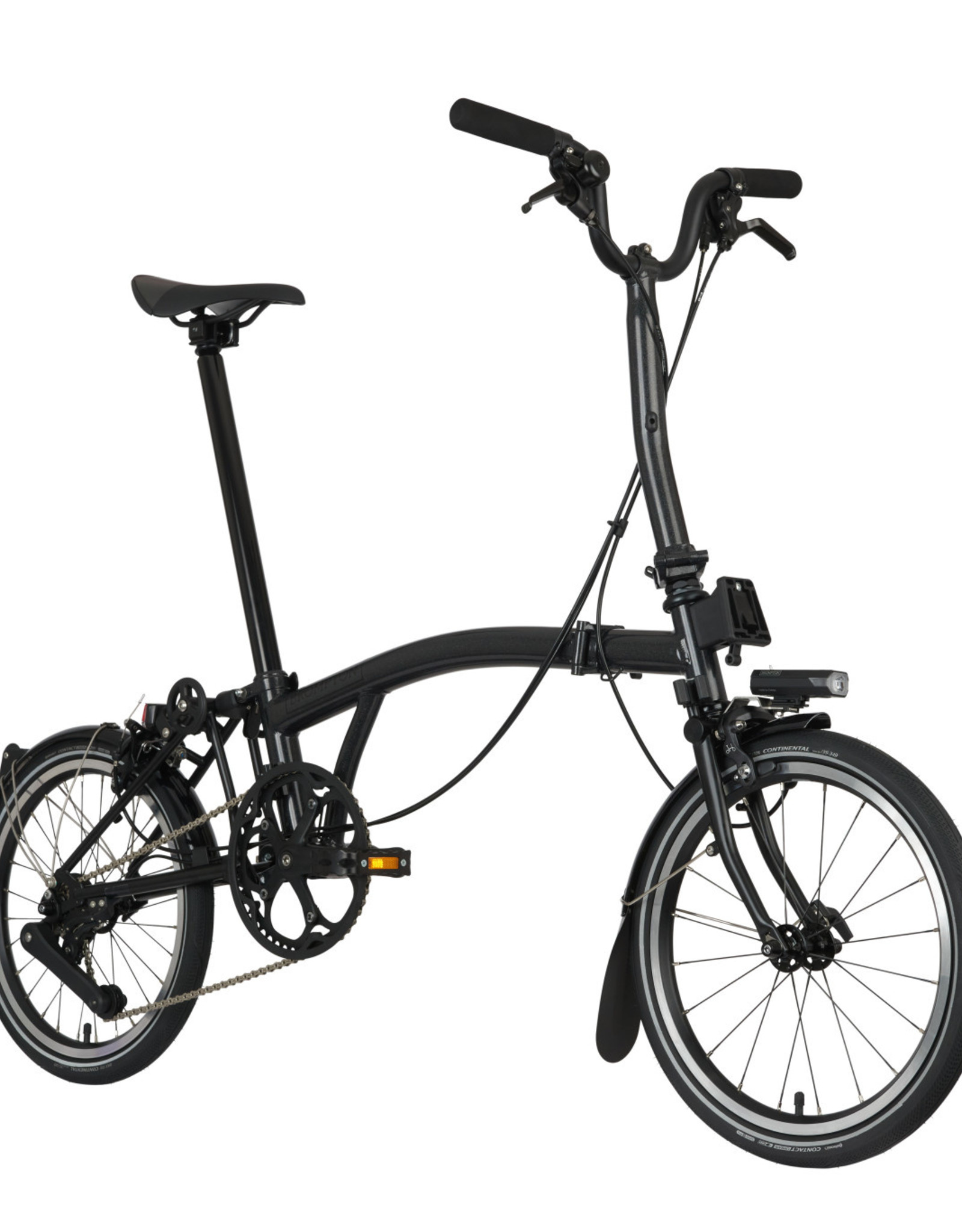 Brompton Bike P Line Urban M4L X TiBK Mid Rise Bar Fizik R7