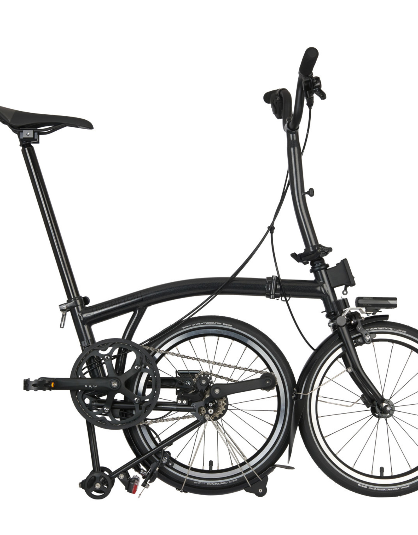 Brompton Bike P Line Urban M4LX, TiBK, MidRise Bar, Fizik R7