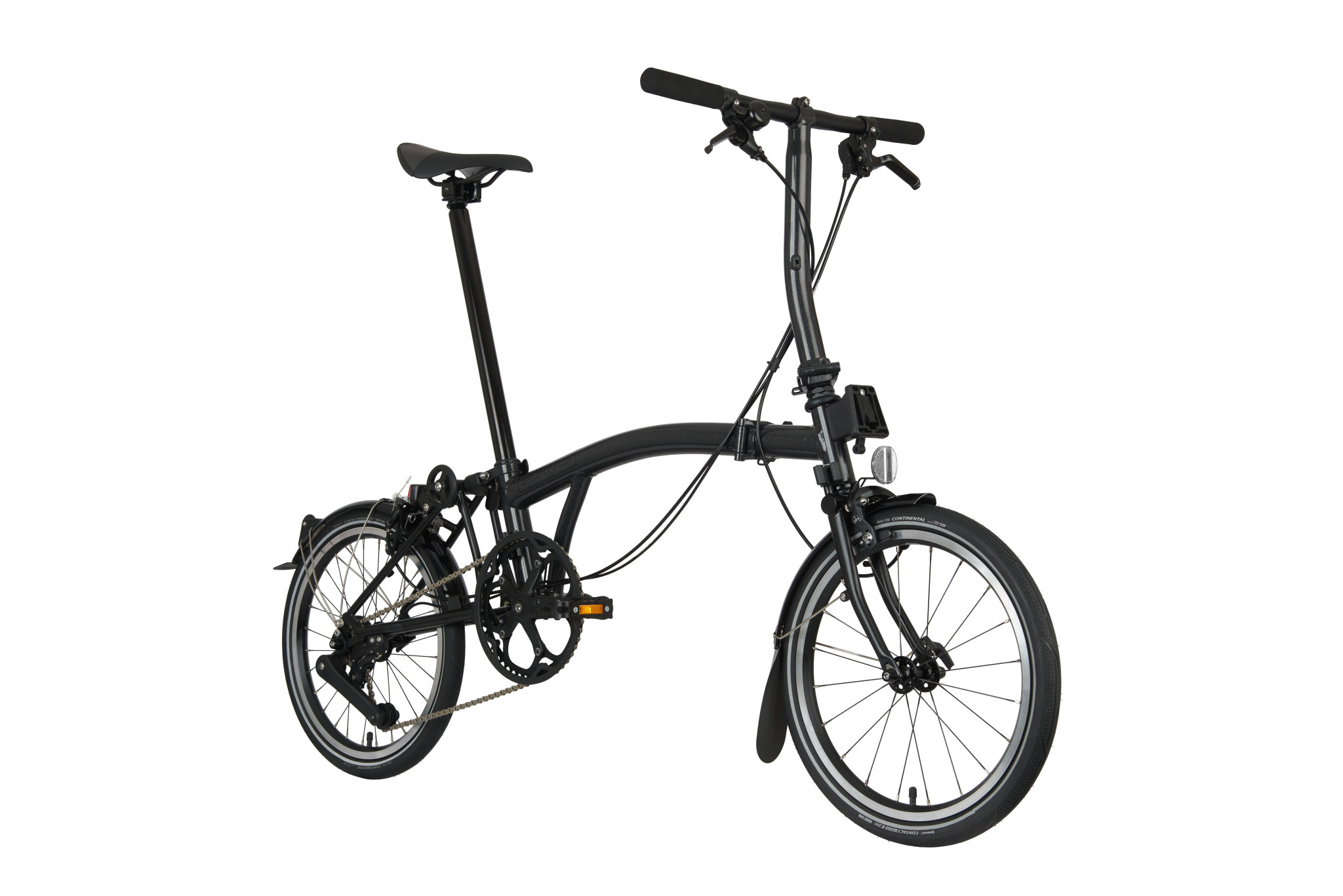 Brompton - Bike - P Line Urban S4L-X, TiBK, Low-Rise Bar, Fizik R7
